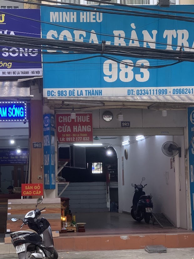 (Chính chủ) Cho thuê Cửa hàng tại 983 Đường la thành, Ngọc khánh, Ba đình, HN